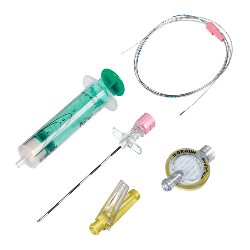 Perifix® Filter Set-Sets with advanced equipment for continuous epidural anesthesia