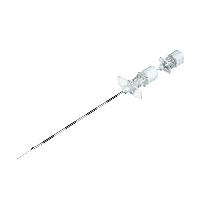 Espocan®-Spinal needle passing through modified Perican with docking system